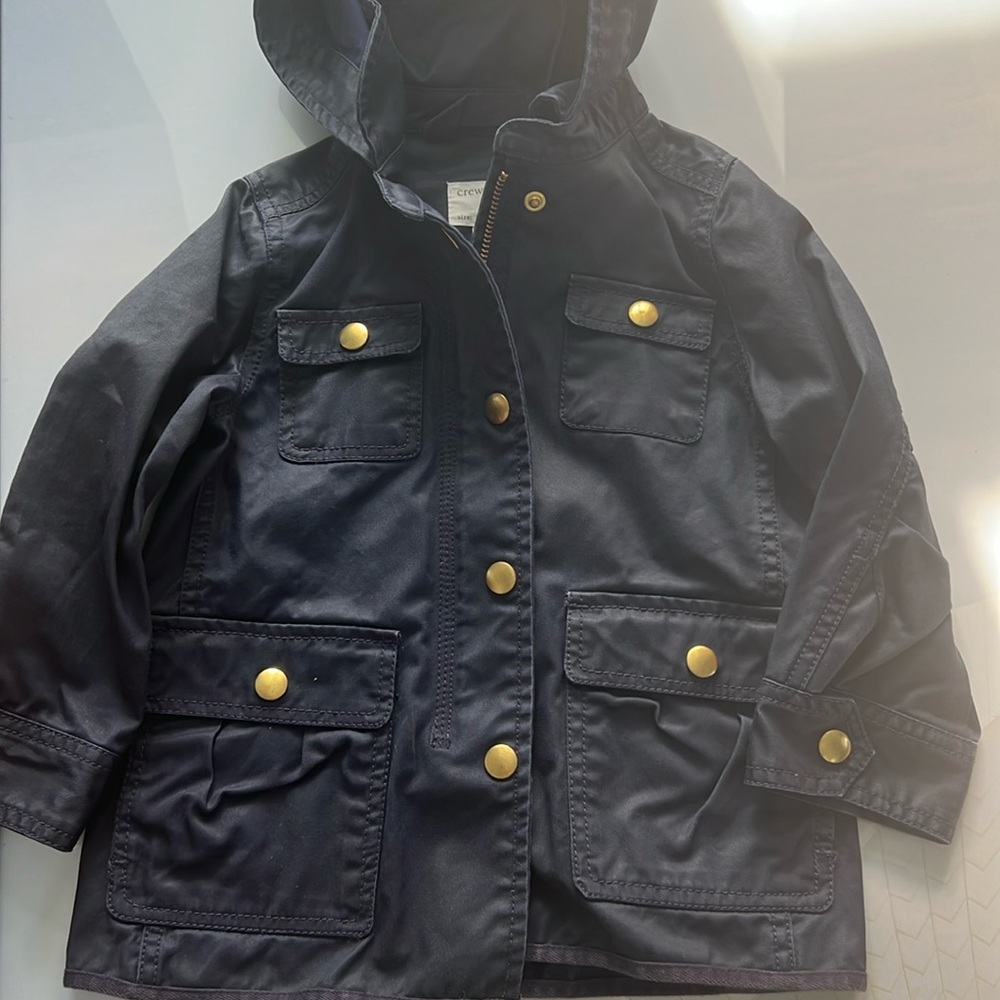 J Crew Crewcuts Girls Hooded Jacket Size 3